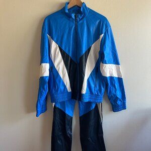 Nova Men Faux Leather Tracksuit